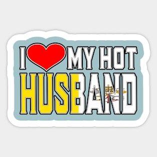 I Love My Hot Vatican Husband Sticker